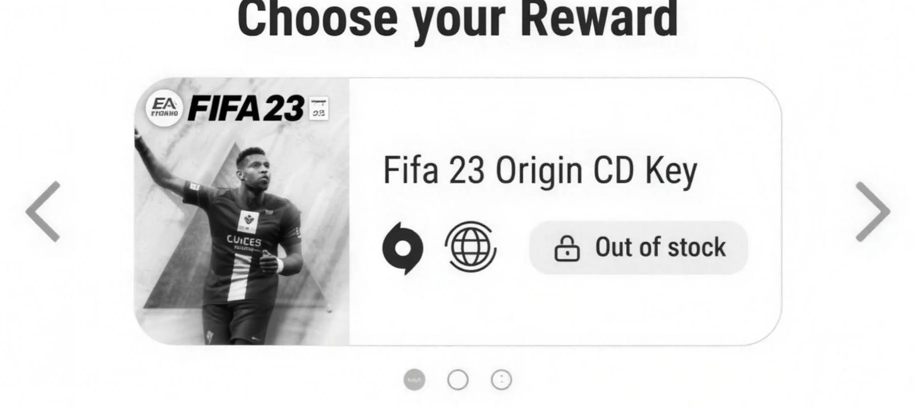 Reward carousel: choose the game key the Penguin quests for